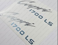Bayliner Capri 1700 LS Boat Logo Silver Decals 8" x 3" 2pcs. Bayliner Capri 1700 LS Boat Logo Silver Decals 8" x 3" 2pcs.